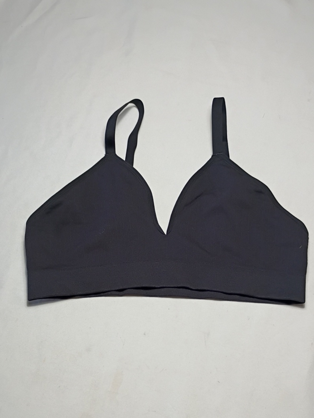 EUC Bombas Women's Seamless Triangle Bralette Black Size L/XL Loungewear